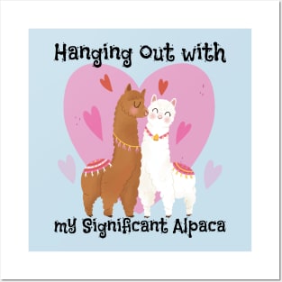 alpaca lover Posters and Art